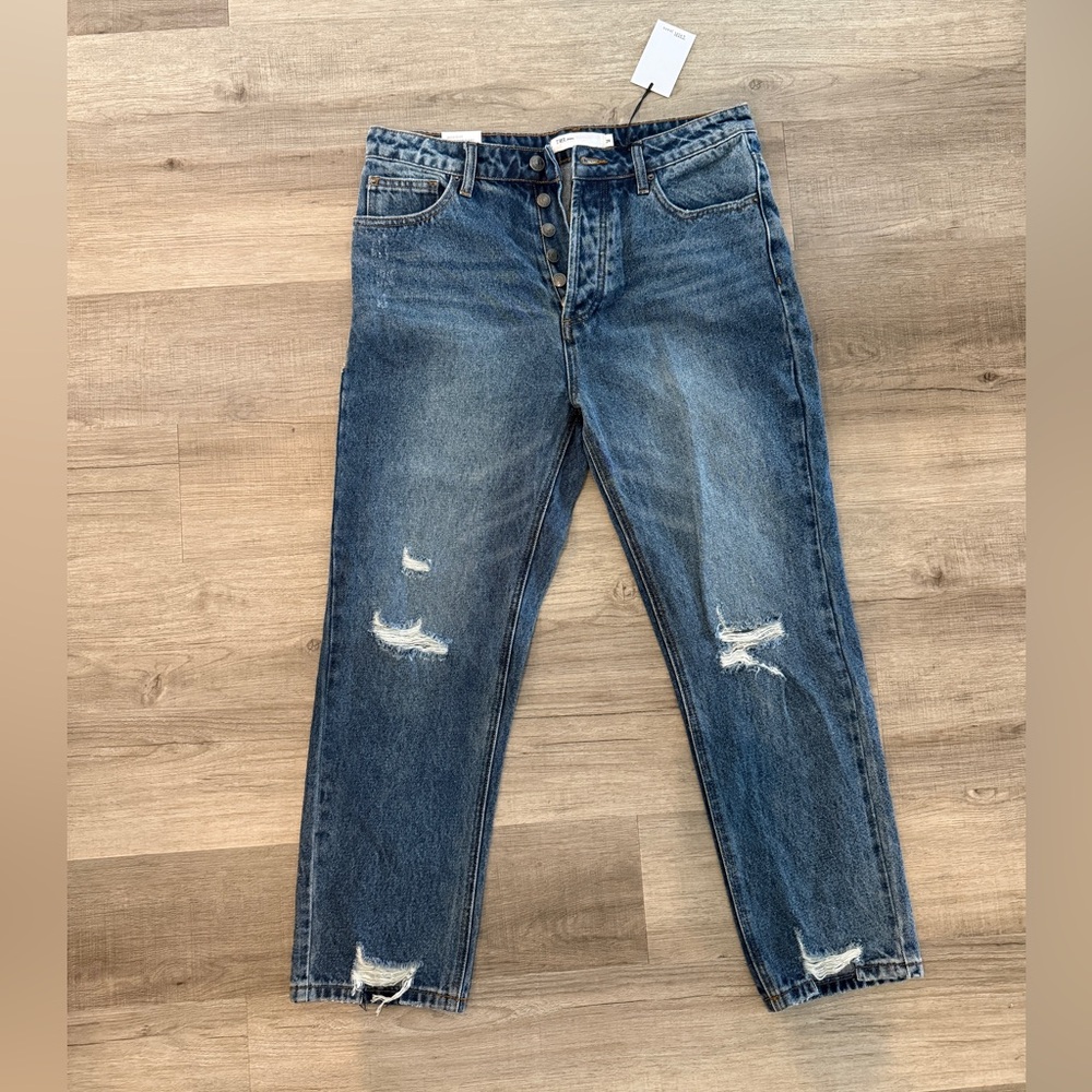 NWT TNR Distressed Mom Jean